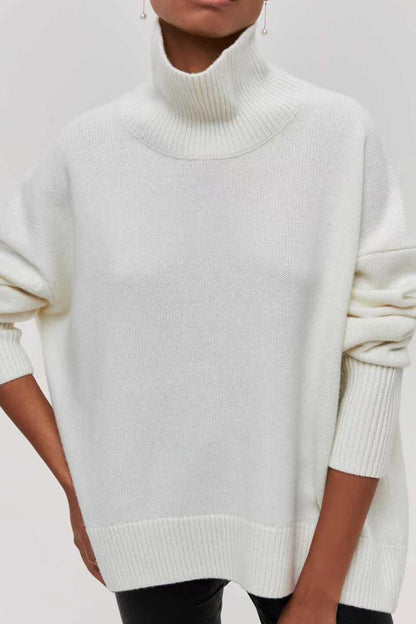 Oversized Knitted Turtleneck Sweater