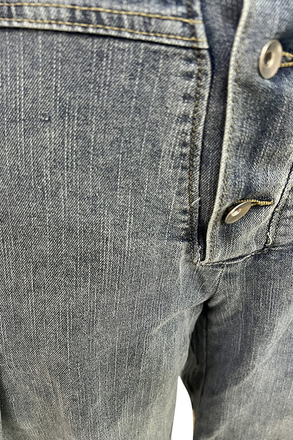 Wide Leg Denim Jumpsuits