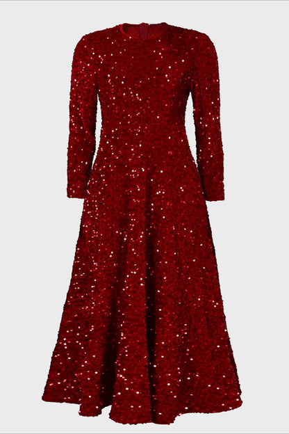 Sequin Long Sleeve Dresses