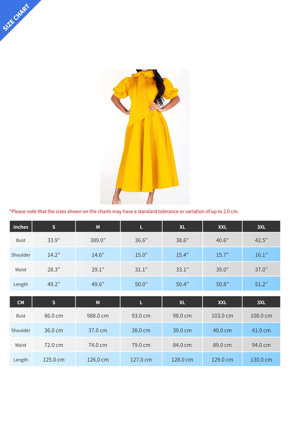 Elegant Tie-Neck Puff Sleeve A-Line Dress