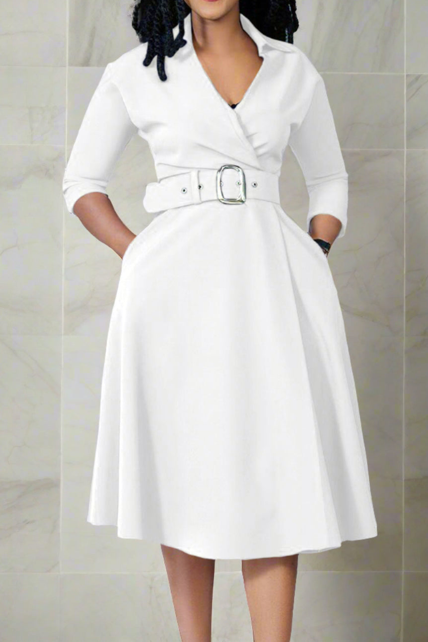 Casual Bodycon Midi Dress
