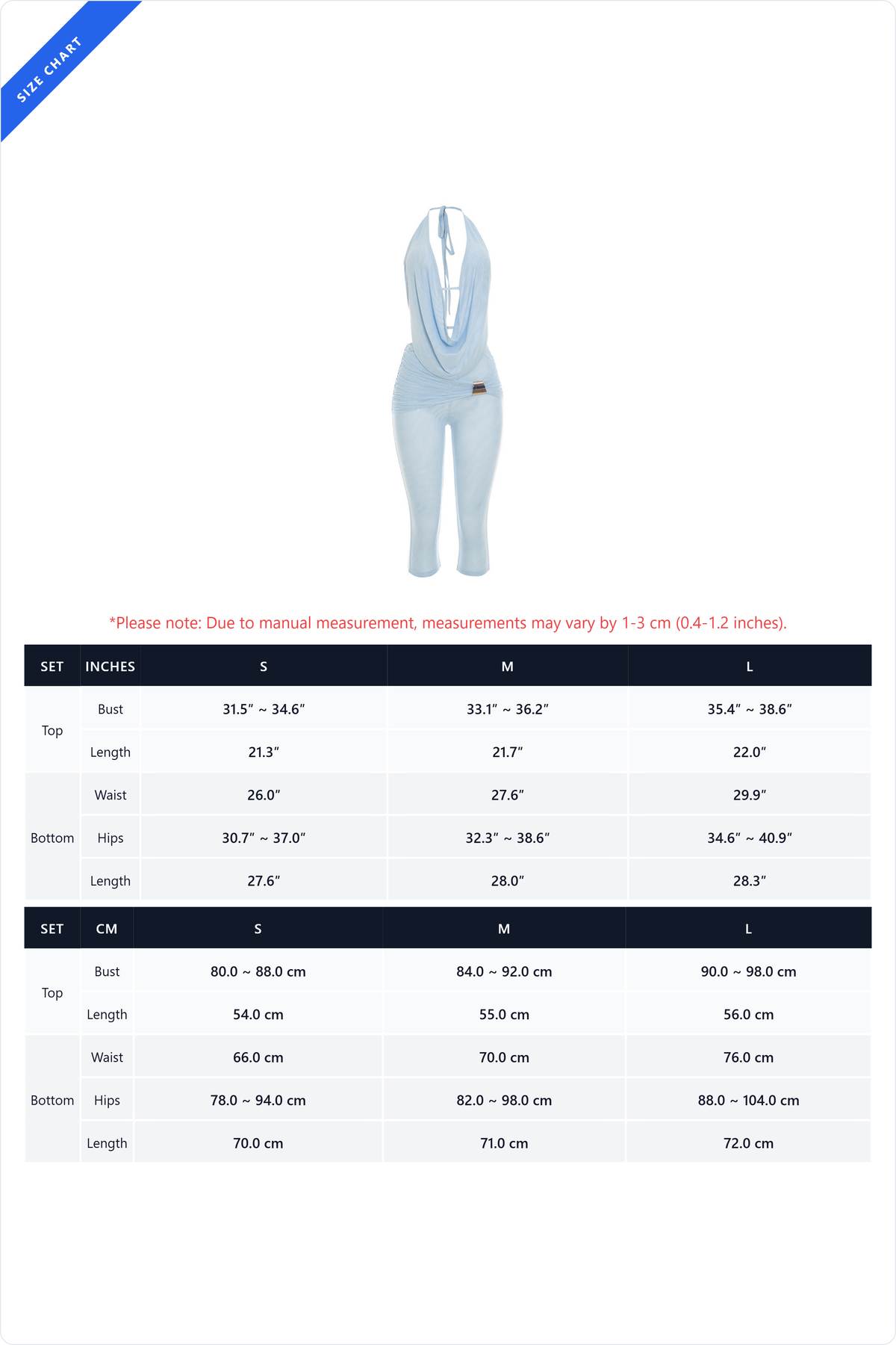 Draped Halter & Sheer Mesh Capri Set
