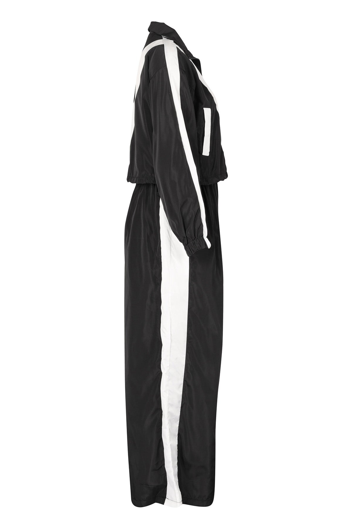 Color-Block Windbreaker & Wide-Leg Set