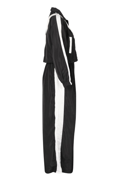 Color-Block Windbreaker & Wide-Leg Set