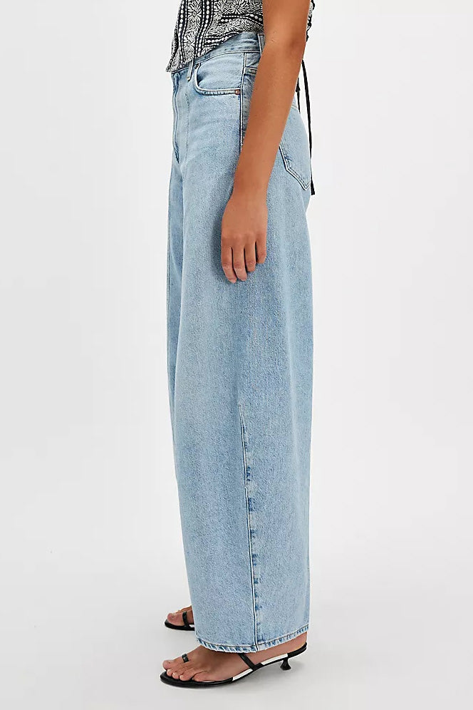 Washed Straight Leg Fashion Street Style Jeans