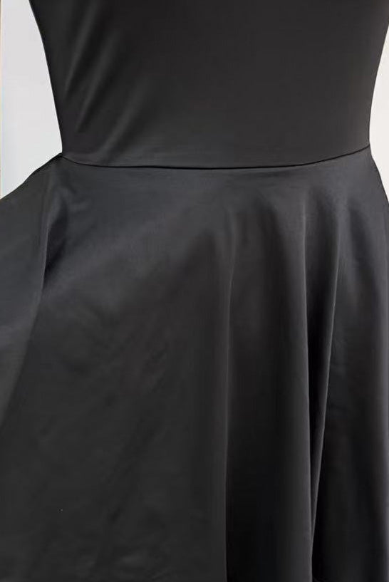 Elegant Asymmetrical Strapless Ruched Layered Dress