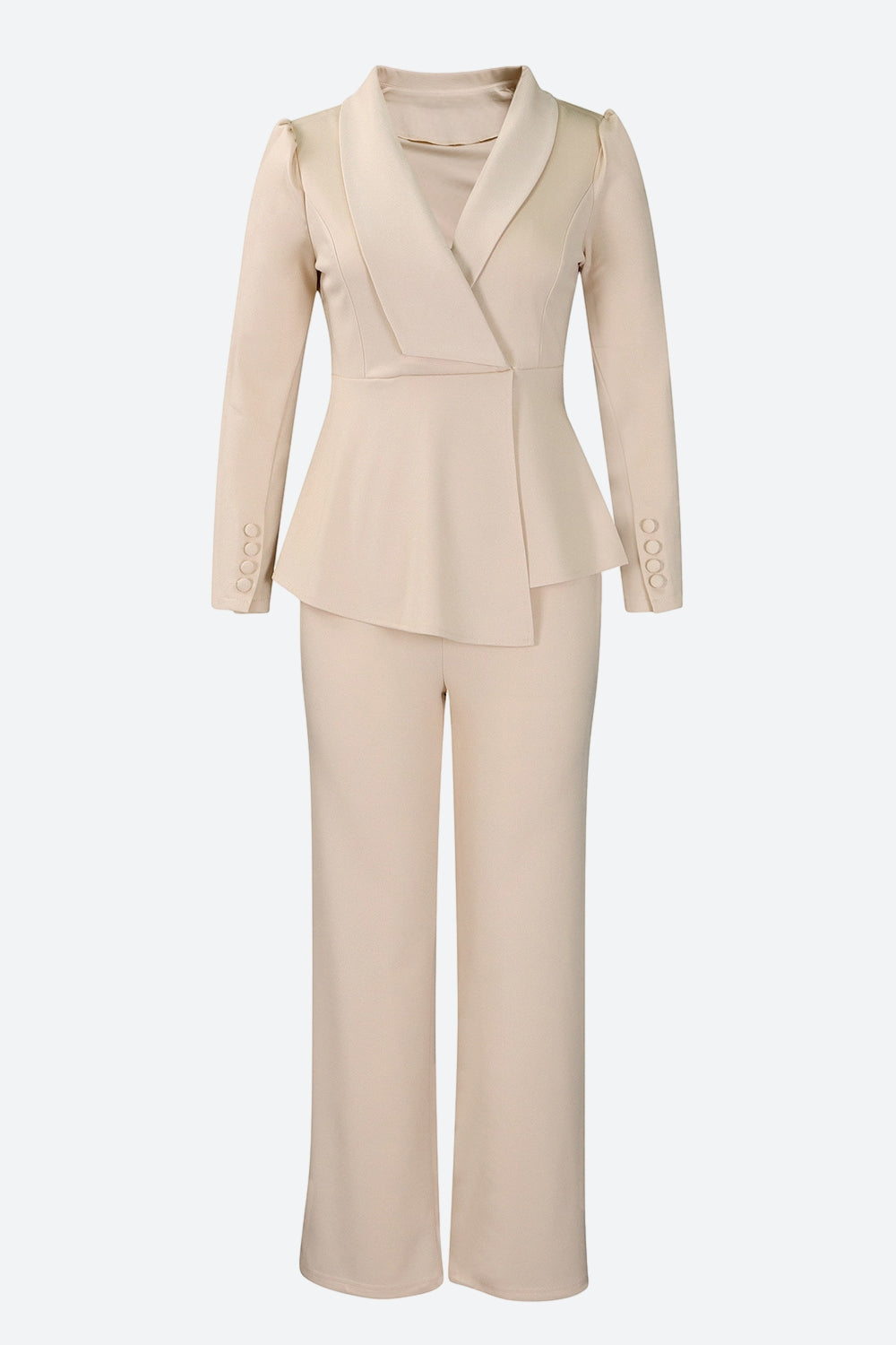 Lapel Blazer & Pants Set