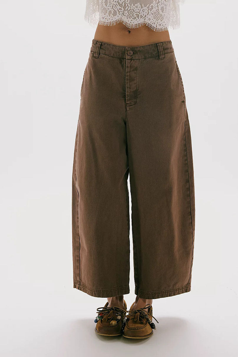 Cropped Wide-Leg Jeans