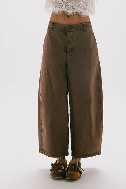 Cropped Wide-Leg Jeans