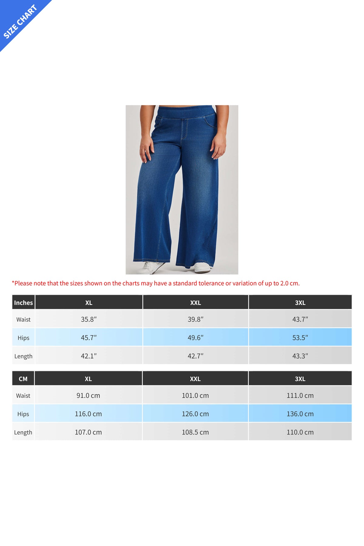 Curvy High-Stretch Wide Leg Pull-On Jeans
