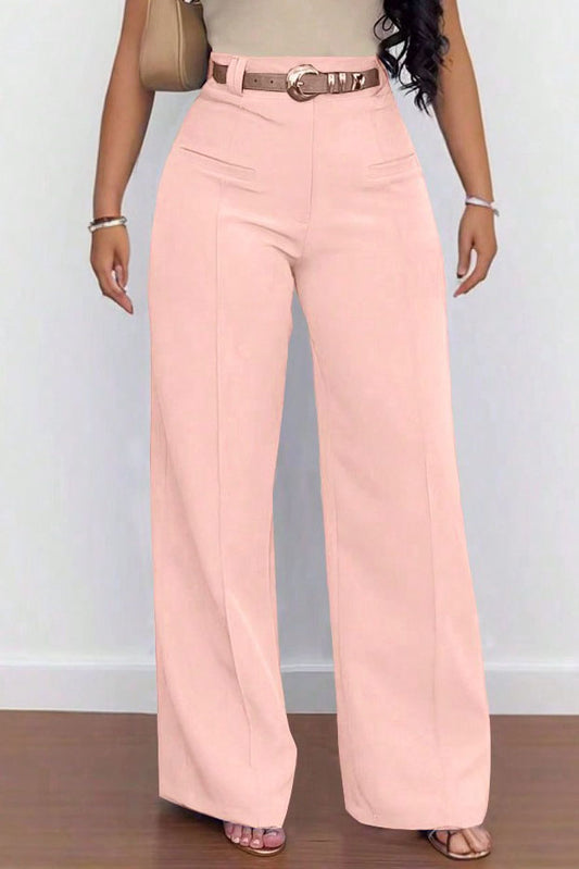 Casual Solid Color Loose Wide-Leg Pants