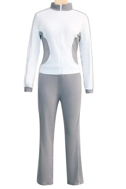 Zip-up Top & Pants Set