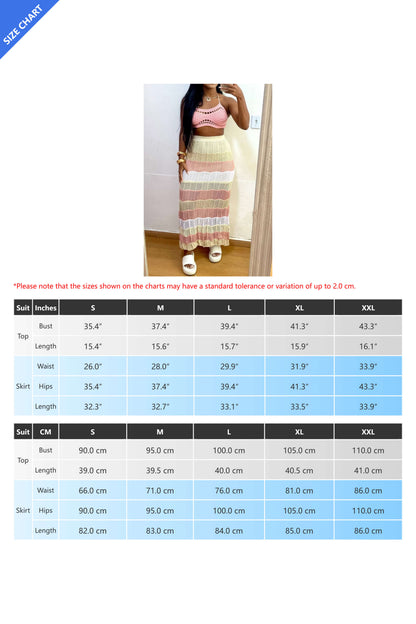Multi Colour Stripe Knitted Sets