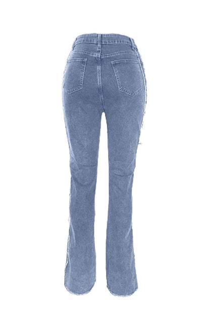 All Laced Up Mid-Rise Bootcut Jeans