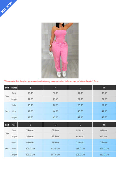 Corset Jumpsuit & Loose Pants Set