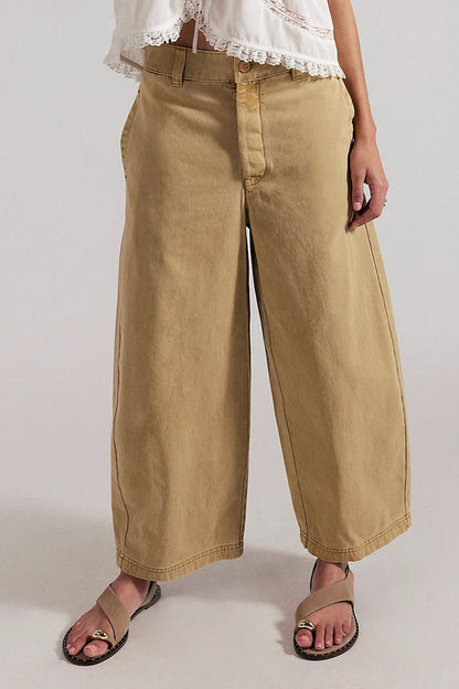 Cropped Wide-Leg Jeans
