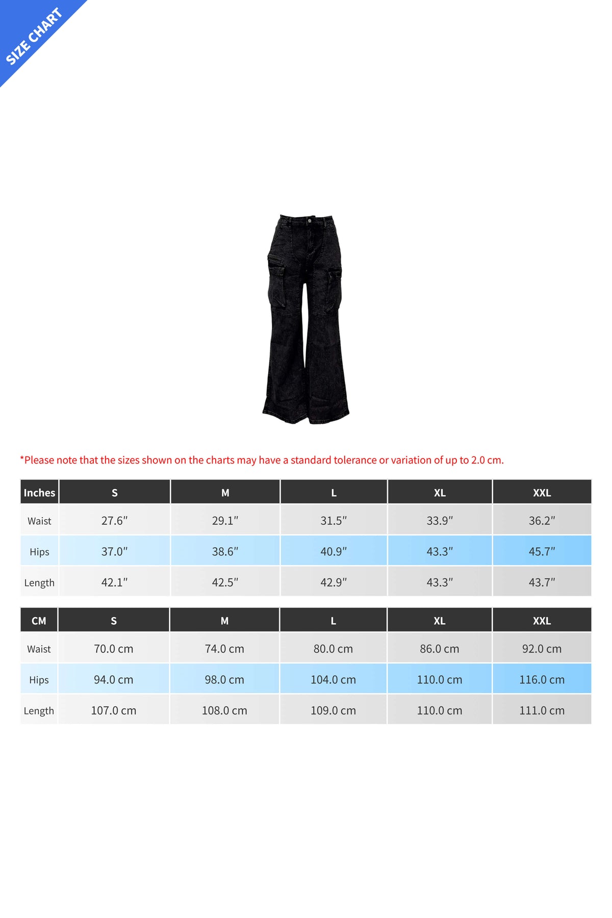 High-Rise Cargo Wide-Leg Utility Denim Jeans