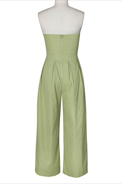 Strapless Wide-Leg Jumpsuit