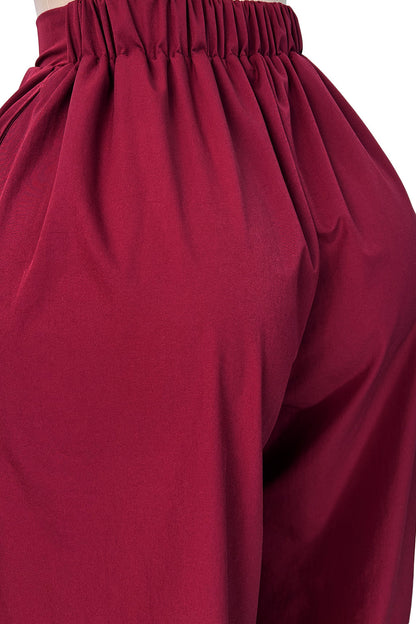 Pleated Balloon Leg Culotte