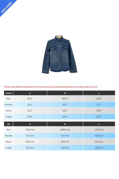 Loose Fit Casual Denim Shirt