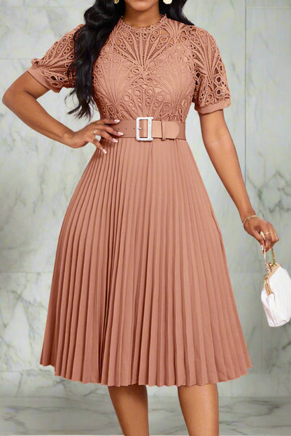 A-Line Pleated Dress