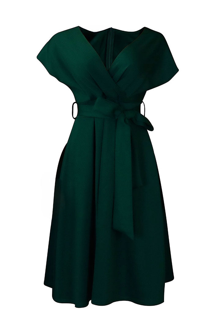 Fallen Shoulder Midi Dress