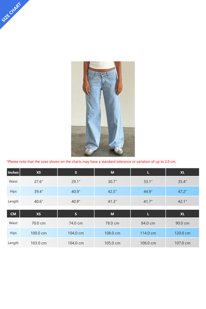 Vintage Low Rise Straight Leg Jeans