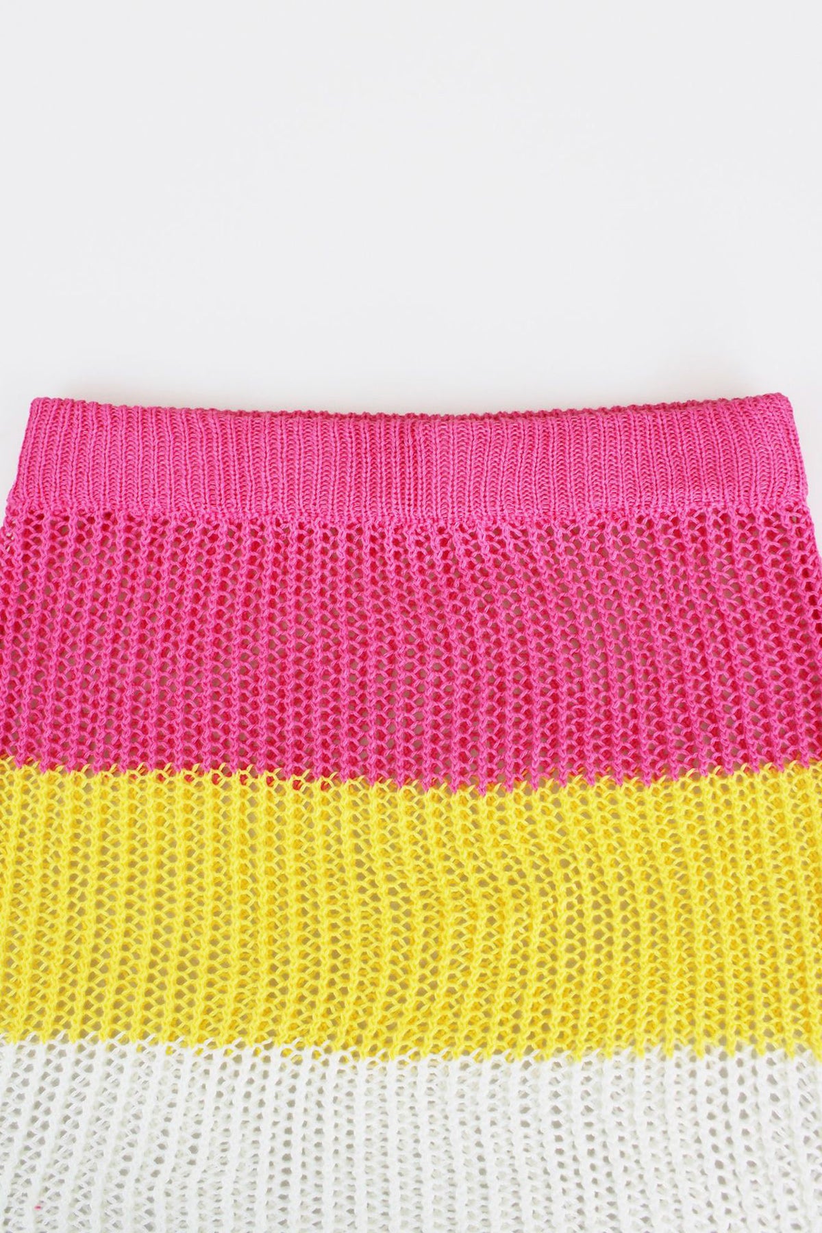 Crochet Long Sleeve Crop Top Skirt Sets