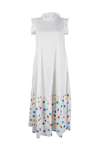 Maxi Dress With Ruffle Sleeve