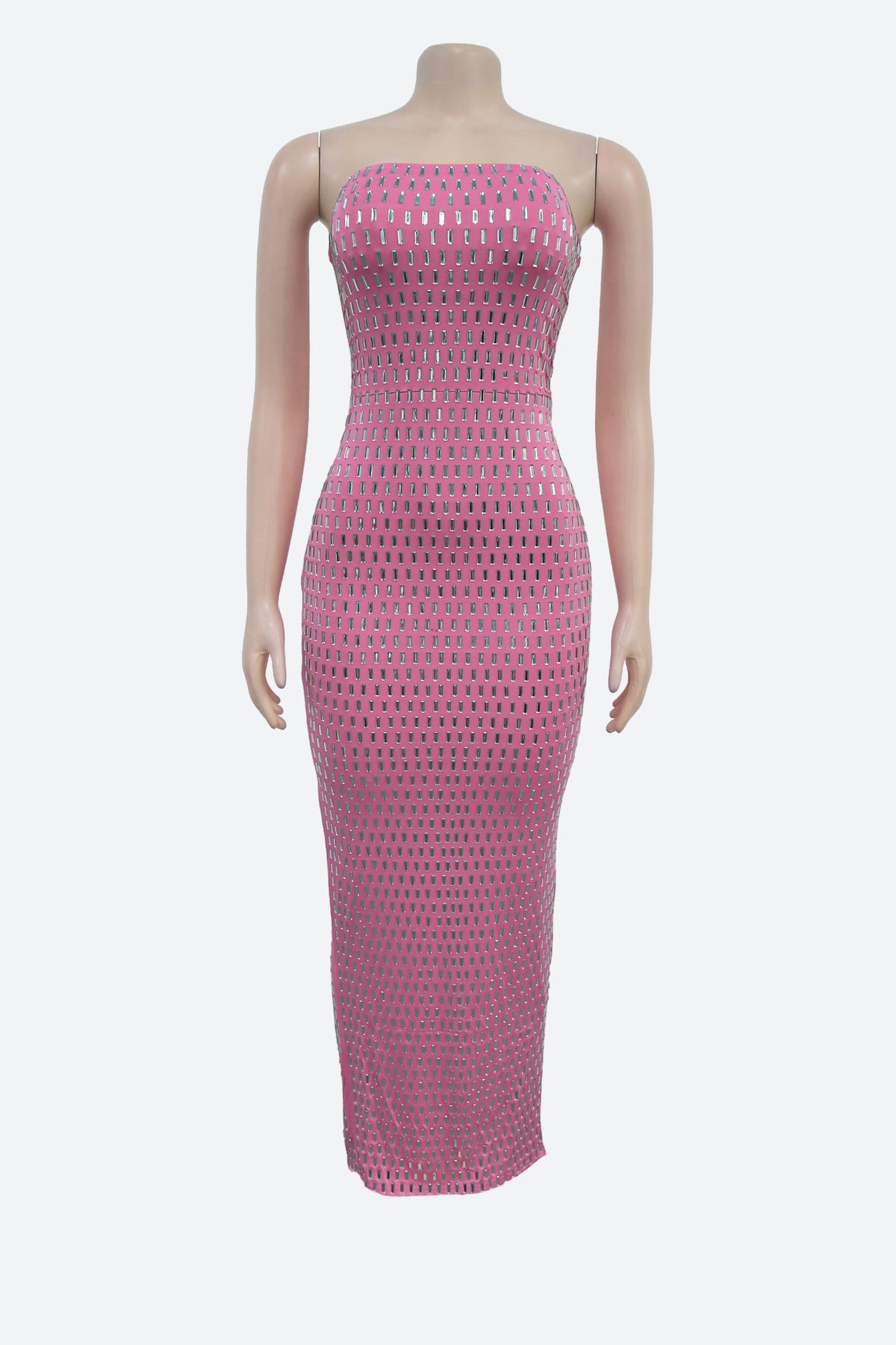 Embellished Bandeau Maxi Dress