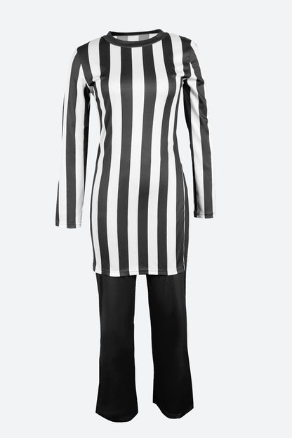 Striped T Shirts & Pants Set