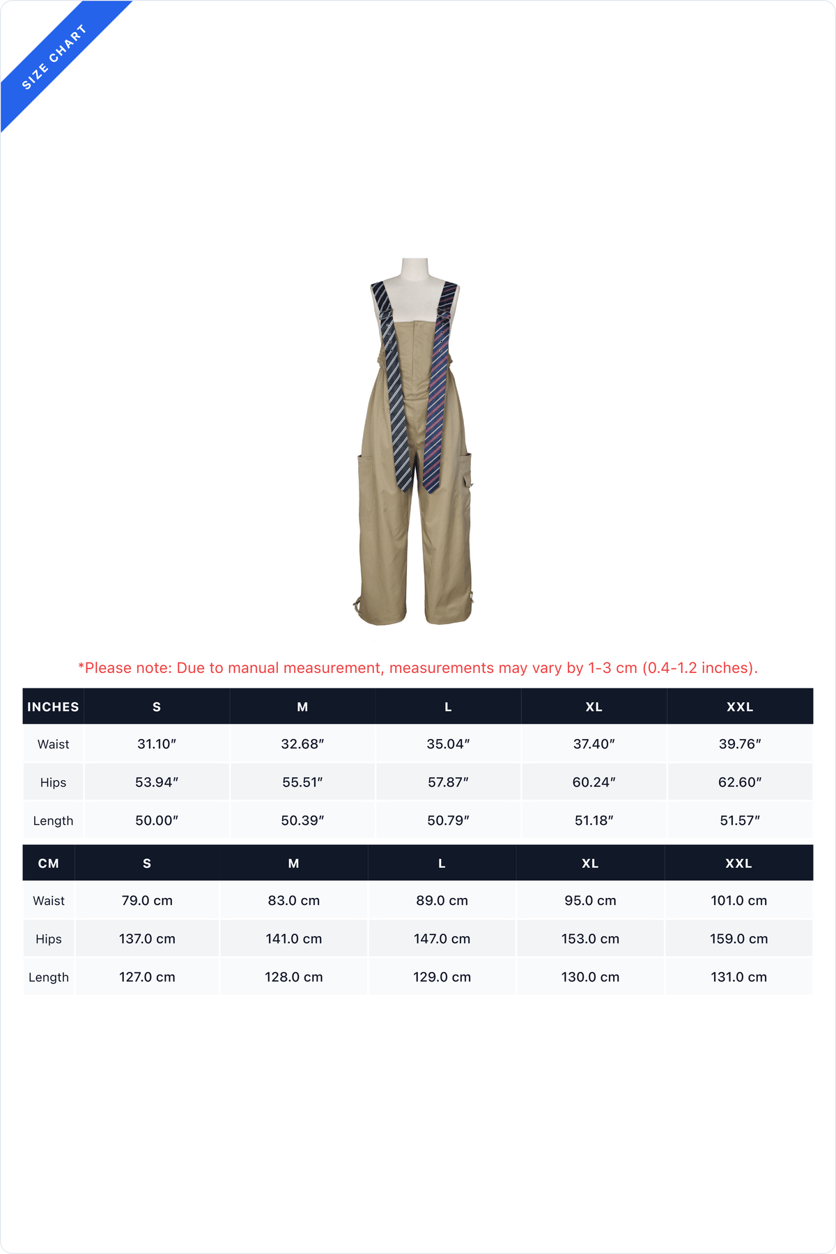 Wide-Leg Cargo Overalls with Buckle Straps