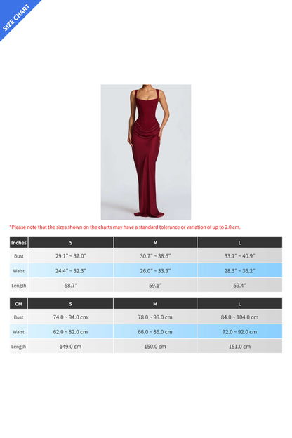 Corset Lace-Up Back Draped Maxi Dress