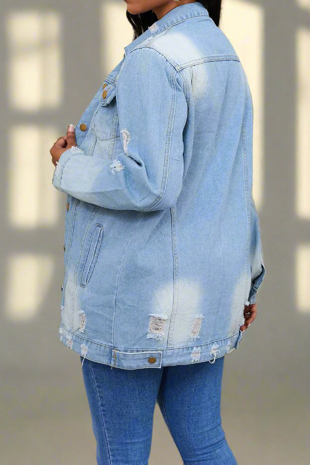 Distressed Denim Jacket