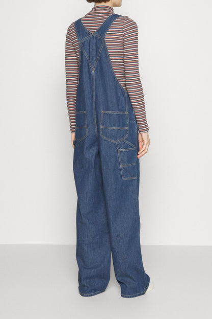 Casual Loose Fit Denim Overalls