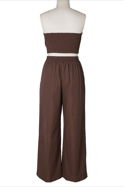Asymmetrical Bandeau Pant Set