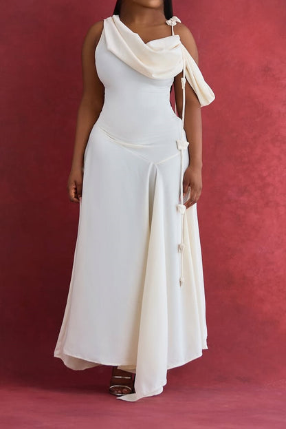 Off Shoulder Bodycon Midi Cami Dress
