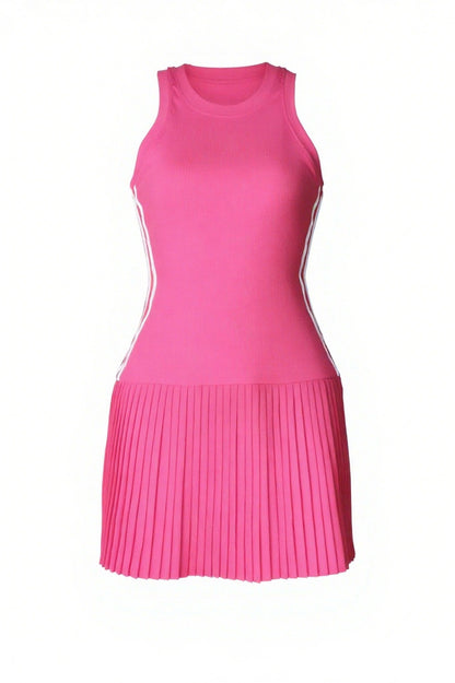 Sleeveless Bodycon Striped Mini Dress