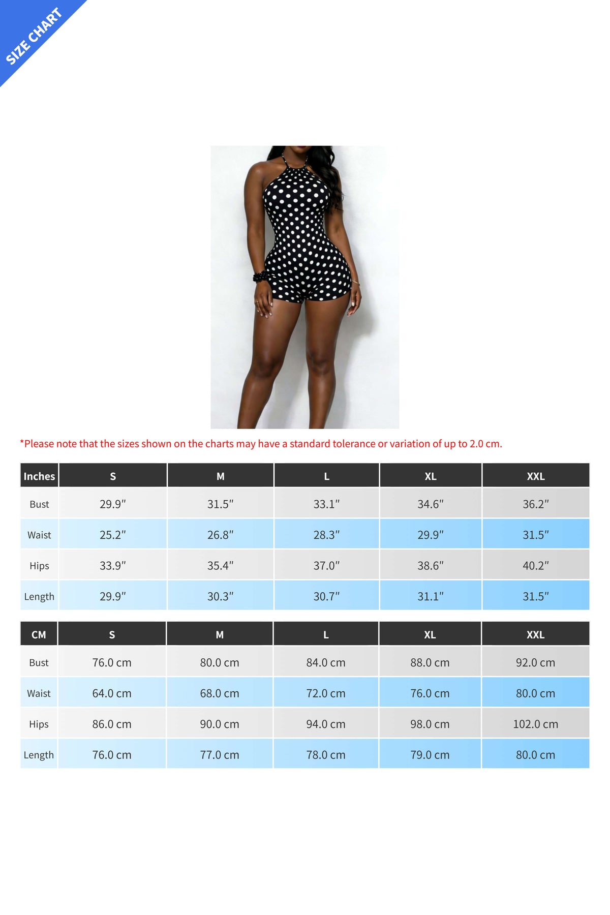 Curve-hugging Polka Dot Halter Romper