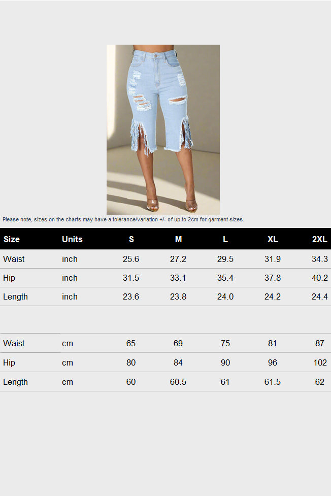 Ripped High Waist Jeans