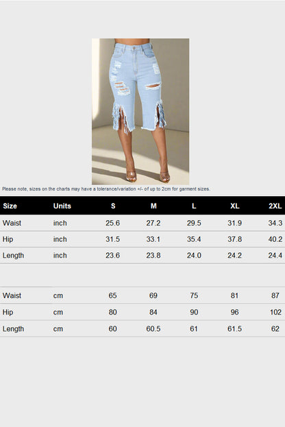 Ripped High Waist Jeans