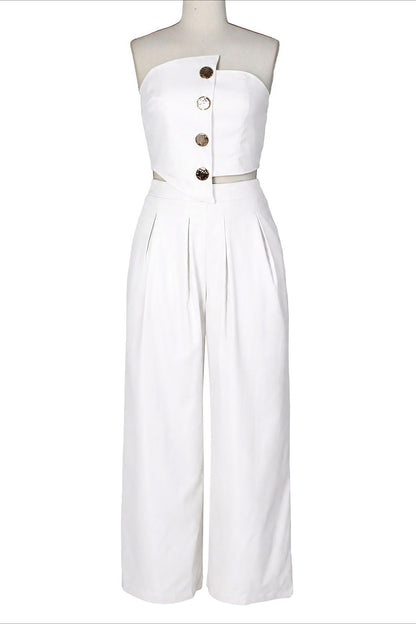 Asymmetrical Bandeau Pant Set