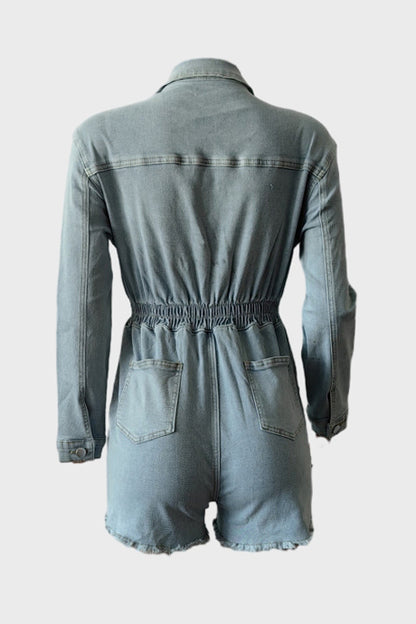 Denim Romper