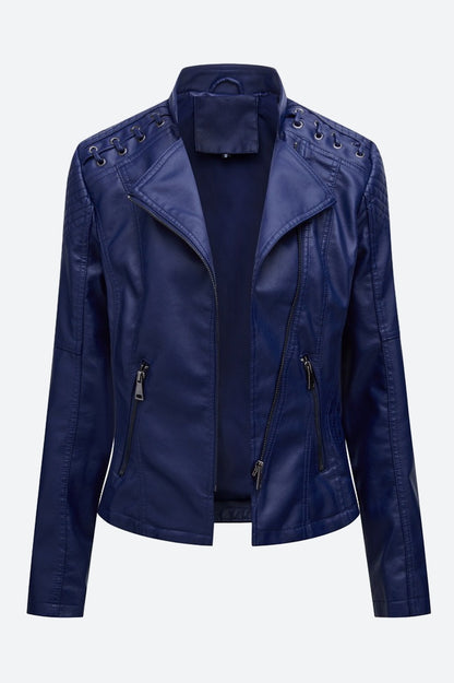Women Classic Leather Jacket