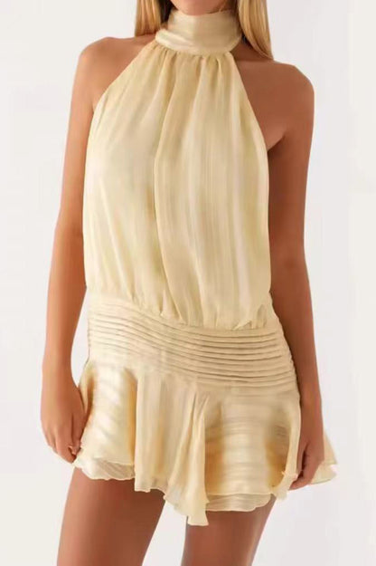 Tie Back Mini Dress