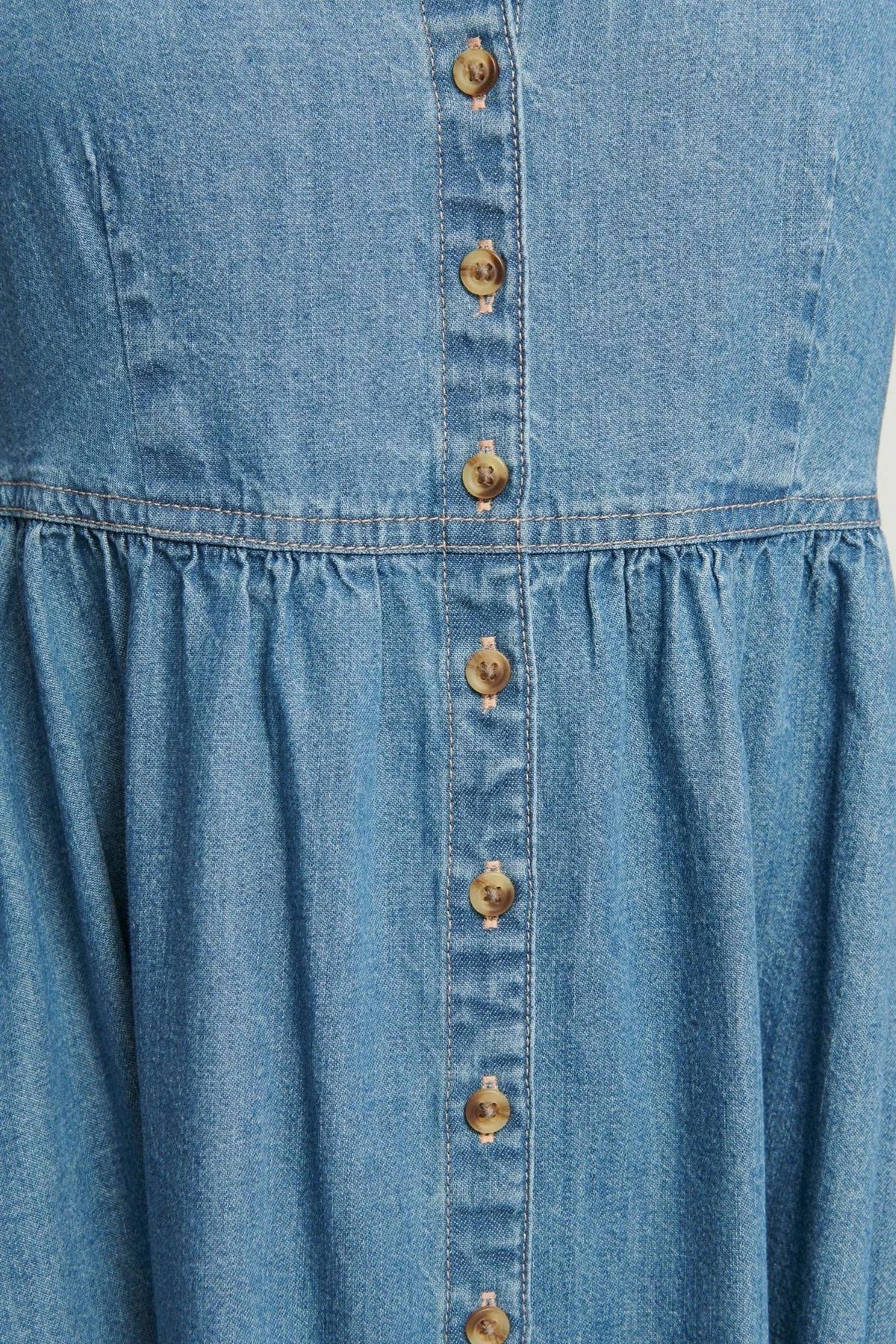Trendy Denim Spaghetti Strap Dress