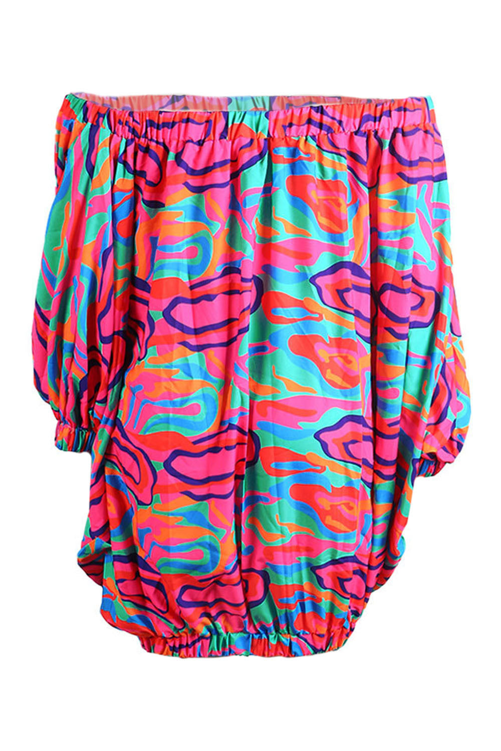 Off The Shoulder- Bubble Mini Dress