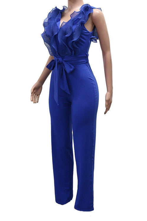 Ruffle Tank Jumpsuit