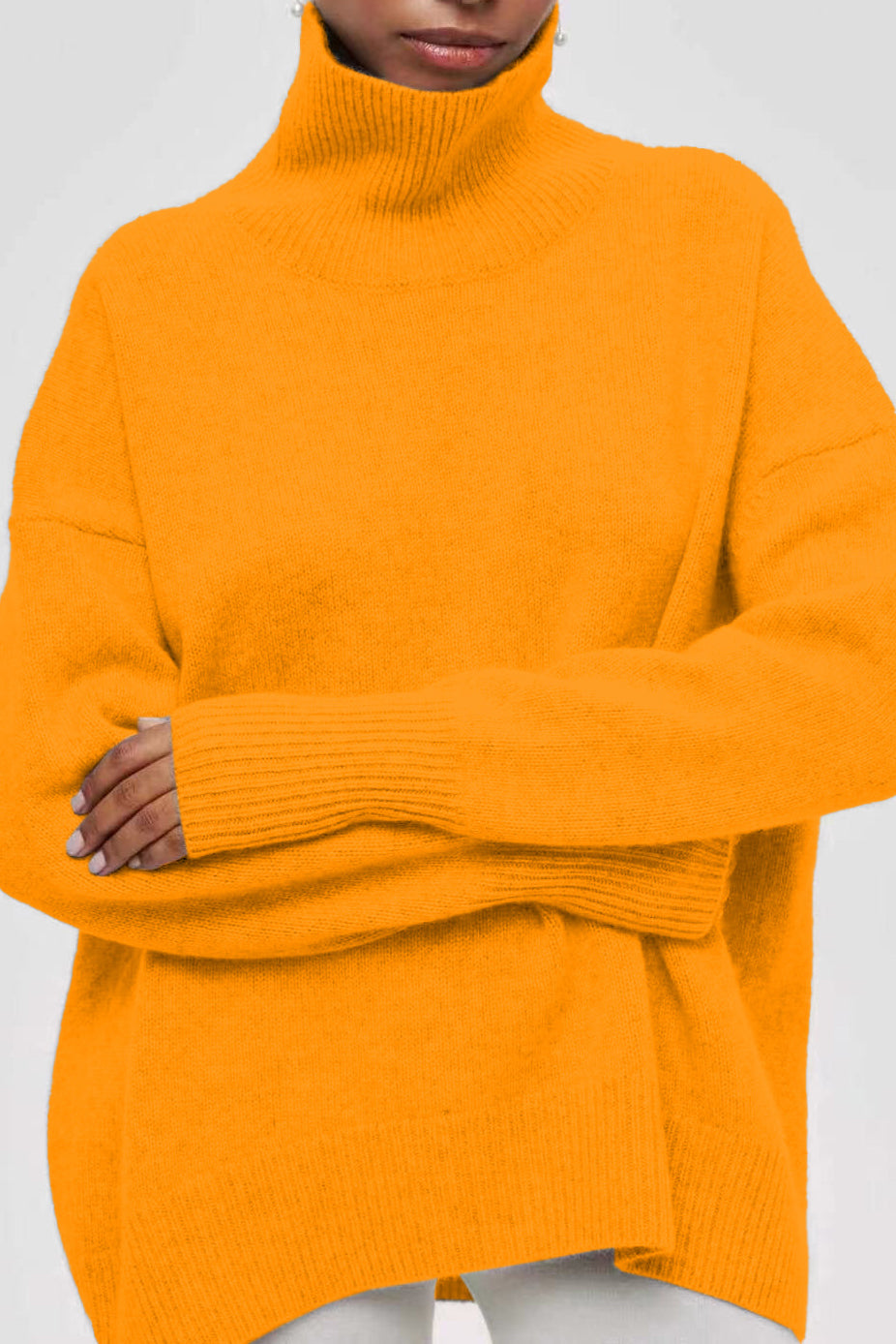 Oversized Knitted Turtleneck Sweater