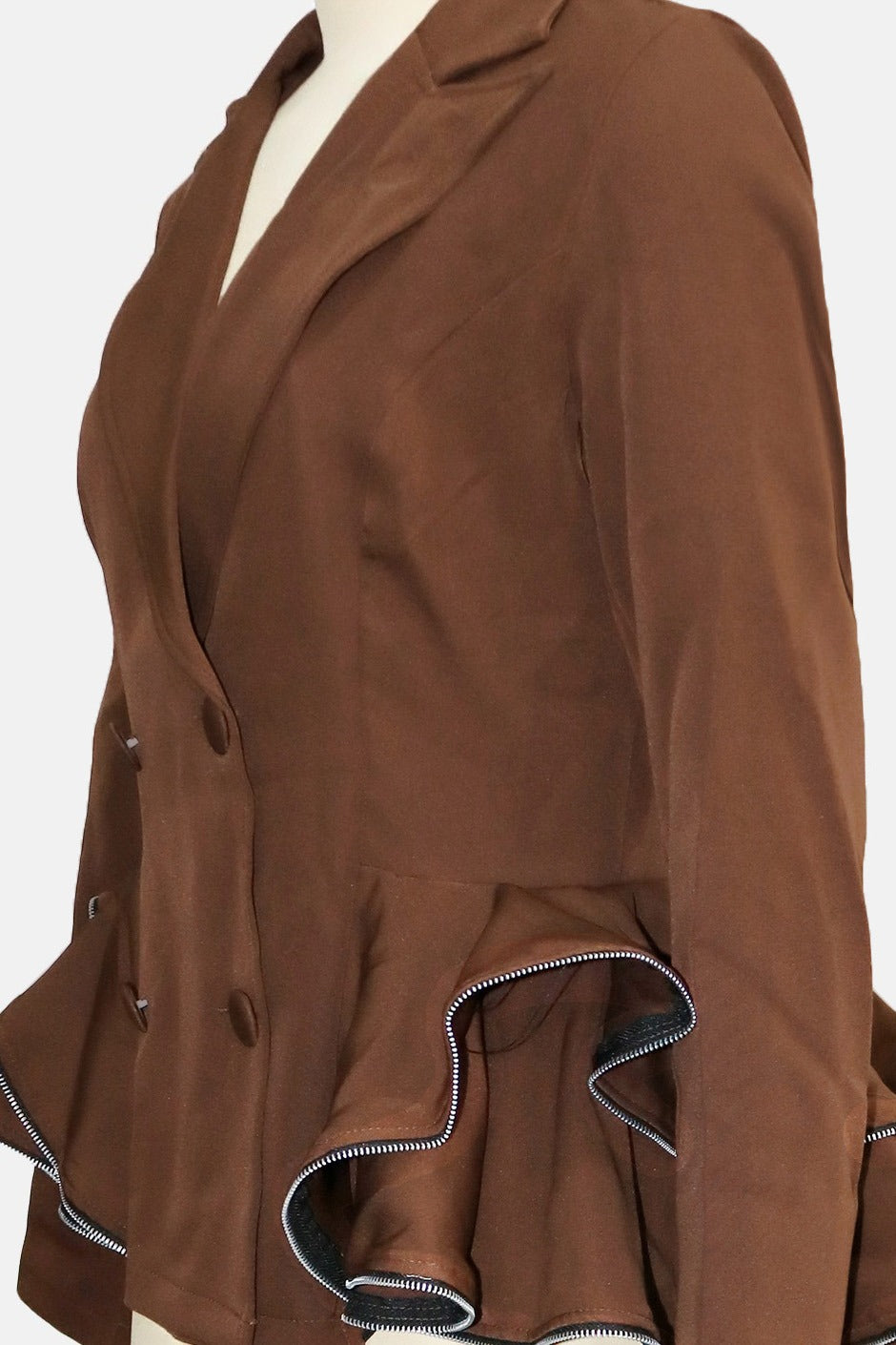Double-Breasted Blazer Coat